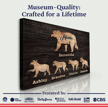 Load image into Gallery viewer, Mother's Day Sign Mother Bear and Cubs