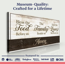 Load image into Gallery viewer, Bless The Food Before Us And The Love Between Us Sign V