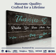 Load image into Gallery viewer, This is Us Family Sign