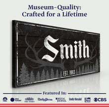 Load image into Gallery viewer, Rustic Family Antler Sign III