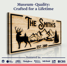 Load image into Gallery viewer, Family Mountain Sign