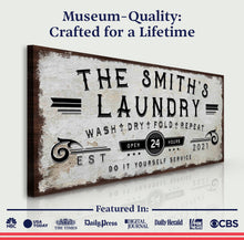 Load image into Gallery viewer, Personalized Laundry Room Sign