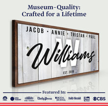Load image into Gallery viewer, Family Wood Sign