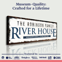Load image into Gallery viewer, Family River House Arrow Sign