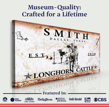 Load image into Gallery viewer, Longhorn Rustic Cattle Sign II