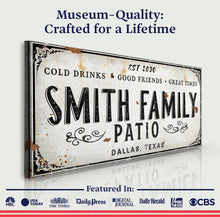 Load image into Gallery viewer, Family Patio Sign
