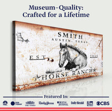 Load image into Gallery viewer, Rustic Horse Ranch Sign IV