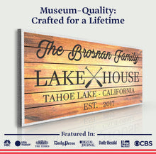 Load image into Gallery viewer, Family Lake House Paddle Sign III