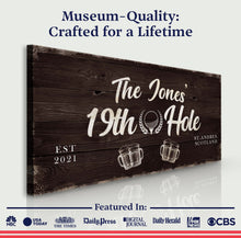 Load image into Gallery viewer, 19th Hole Golf Personalized Sign II