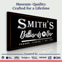 Load image into Gallery viewer, Billiards And Bar Sign II