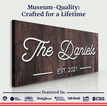 Load image into Gallery viewer, Family Name Sign IV