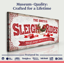 Load image into Gallery viewer, Sleigh Rides Christmas Sign IV
