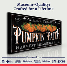Load image into Gallery viewer, Personalized Pumpkin Patch Sign IX