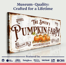 Load image into Gallery viewer, Personalized Pumpkin Farm Sign
