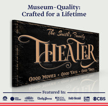 Load image into Gallery viewer, Personalized Theater Sign VI