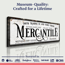 Load image into Gallery viewer, Family Owned Mercantile Sign