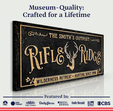 Load image into Gallery viewer, Personalized Rifle Ridge Family Sign