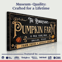 Load image into Gallery viewer, Personalized Pumpkin Farm Halloween Sign