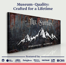 Load image into Gallery viewer, Family Mountain Home Sign III
