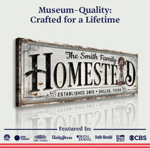 Load image into Gallery viewer, Vintage Rust Homestead Sign