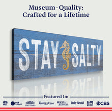 Load image into Gallery viewer, Stay Salty Coastal Sign VII