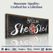 Load image into Gallery viewer, Personalized She Shed Sign VI
