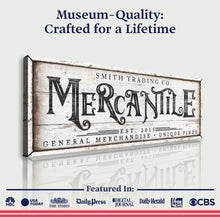 Load image into Gallery viewer, Personalized Mercantile Sign