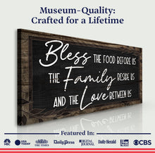 Load image into Gallery viewer, Bless The Food Before Us And The Love Between Us Sign III
