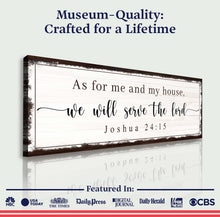 Load image into Gallery viewer, Joshua 24:15 - We Will Serve The Lord Sign