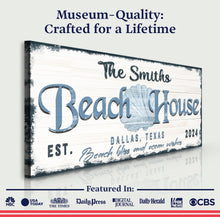 Load image into Gallery viewer, Personalized Beach House Sign IV