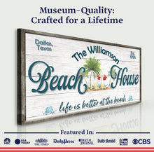 Load image into Gallery viewer, Personalized Beach House Sign III