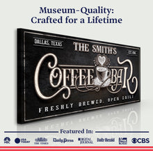 Load image into Gallery viewer, Personalized Coffee Bar Sign