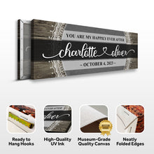 Load image into Gallery viewer, Personalized Happily Ever After Couple Sign VI