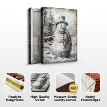 Load image into Gallery viewer, Vintage Snowman Christmas Wall Art II