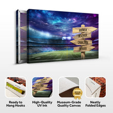 Load image into Gallery viewer, Football Field Family Names Sign