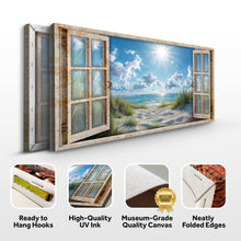 Load image into Gallery viewer, Morning Beach Window Scenery Wall Art