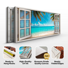 Load image into Gallery viewer, Coconut Palm Beach Window Scenery Wall Art