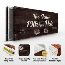 Load image into Gallery viewer, 19th Hole Golf Personalized Sign II