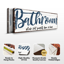 Load image into Gallery viewer, Please Seat Yourself Bathroom Sign II