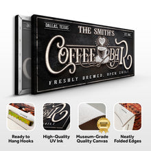 Load image into Gallery viewer, Personalized Coffee Bar Sign