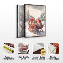 Load image into Gallery viewer, Vintage Christmas Sleigh Sled Wall Art V