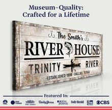 Load image into Gallery viewer, Personalized River House Sign II