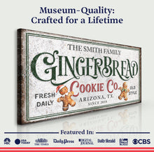 Load image into Gallery viewer, Family Gingerbread Bakery Christmas Sign II
