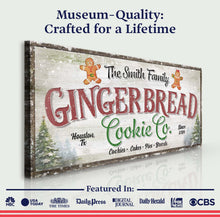 Load image into Gallery viewer, Family Gingerbread Bakery Christmas Sign III