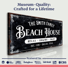 Load image into Gallery viewer, Beach House Personalized Sign III