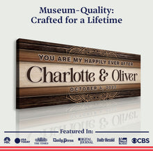 Load image into Gallery viewer, Personalized Happily Ever After Couple Sign IV