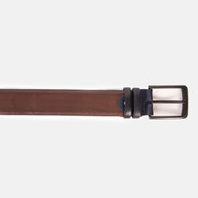 Load image into Gallery viewer, The Neiva Navy/Brown Leather Belt