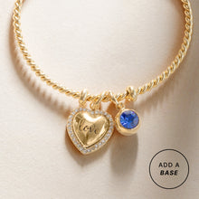Load image into Gallery viewer, Love Pave Heart Interchangeable Charm