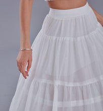 Load image into Gallery viewer, Elegant Voile and Hoop Petticoat with Two Layers - Perfect for Bridal and Costume Wear