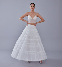 Load image into Gallery viewer, Elegant Voile and Hoop Petticoat with Two Layers - Perfect for Bridal and Costume Wear